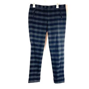 ATM Anthony Thomas Melillo Plaid Trouser Office Pants Gray Black Womens Sz 4